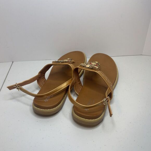 Patrizia Zinzibar Leather Embellished Thong Sandals Slingback Womens - Picture 6 of 10